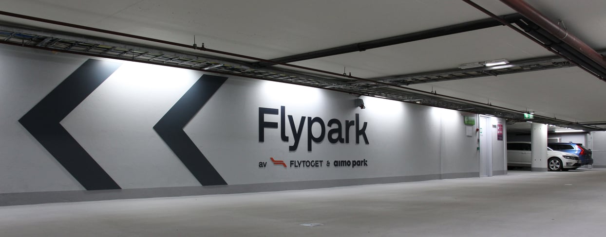Flypark vegg